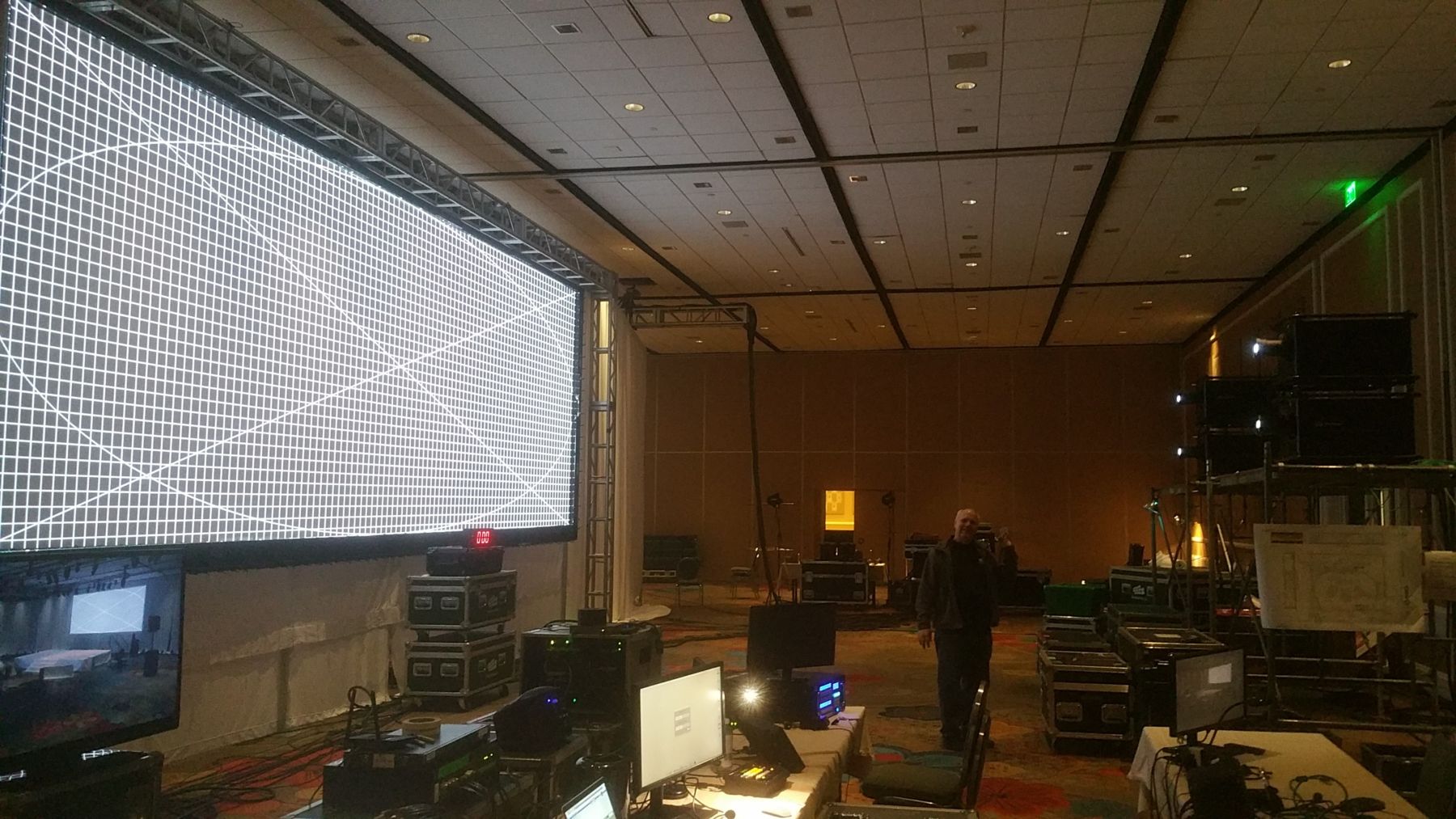 AV Control Center Audio visual control center for Dallas event